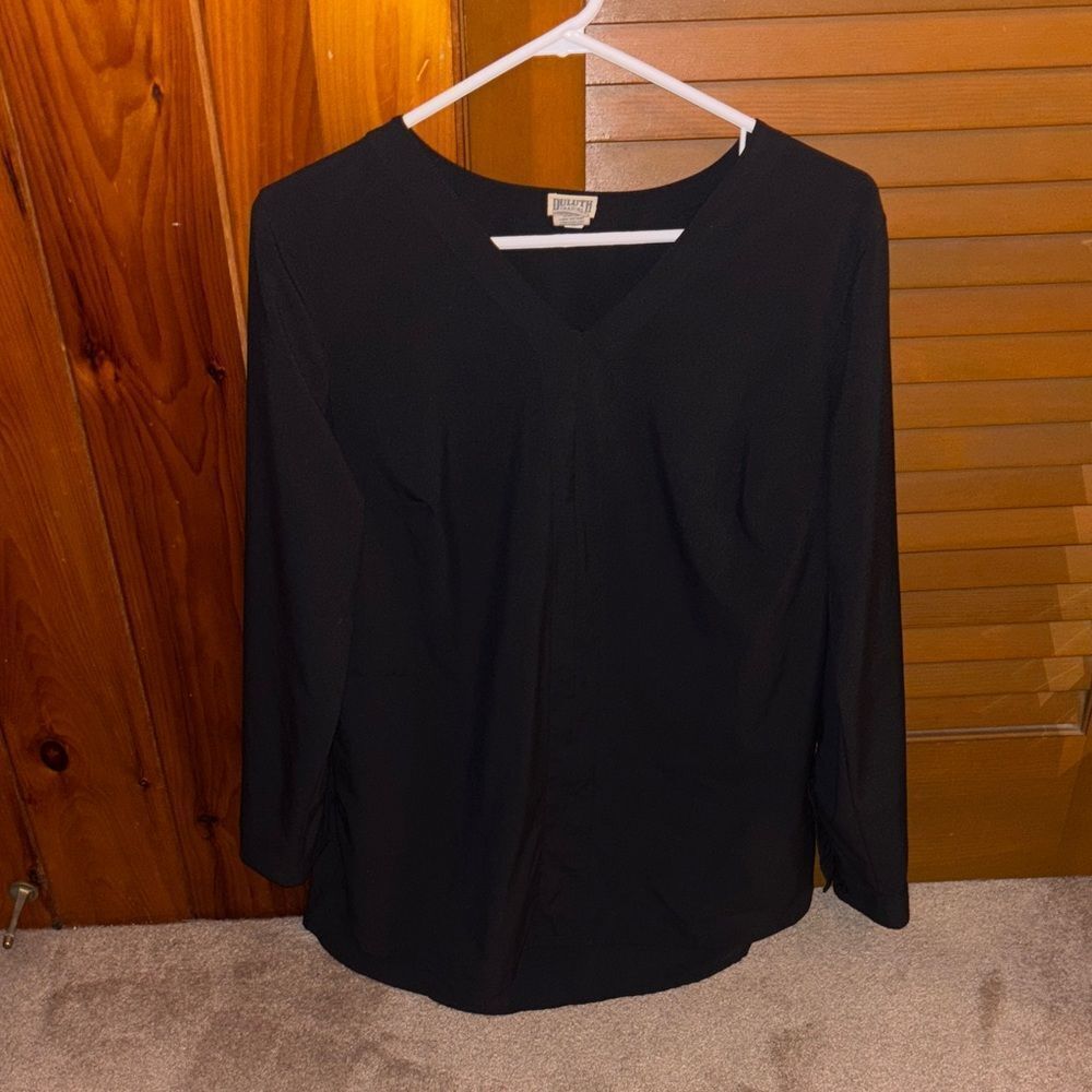 Duluth Trading Co Black Women's Blouse